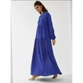 thumbnail image 6 of Textured V-Neck Maxi Dress with Button Detail, 6 of 7