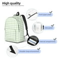 thumbnail image 7 of Wukai Pistachio Green Checkboard Paper Reusable Cosmetic bag,Travel Toiletry Organizer Capacity,Waterproof Puzzle Bags, 7 of 7