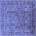 thumbnail image 1 of Ahgly Company Indoor Square Oriental Blue Industrial Area Rugs, 3' Square, 1 of 4