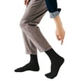 thumbnail image 2 of Hanerdun Men Crew Socks Business Socks, 6-Pack, Black/ Dark Gray, Size 6-10, 2 of 5