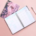 thumbnail image 7 of Yibooy 2024 Weekly Monthly Planner Spiral Bound Calendar Agenda Book (Purple Flower), 7 of 7