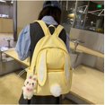 thumbnail image 2 of LHSHID Kawaii Bunny Ear Backpack for Girls Teen Women School Daypack for Travel Bookbag with Cute Pendant (Blue), 2 of 6