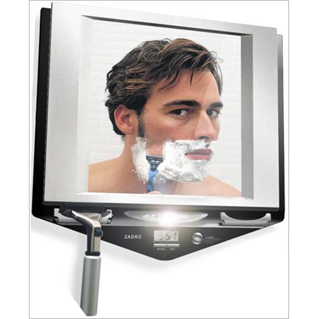Fogless Lighted Shaving Mirror Stainless Steel