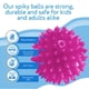 thumbnail image 5 of [Paquete de 5] Pelotas sensoriales puntiagudas, juguetes para apretar y rebotar, 5 of 8