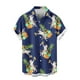 thumbnail image 5 of Blusa y camisa de manga corta con cuello vuelto para hombre, blusa informal de moda con botones estampados, blusa de manga corta con cuello vuelto, blusa de poliéster para hombre, 5 of 6