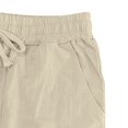 thumbnail image 7 of Fabrcox Linen 2 Piece Sets for Men Long Sleeve Button Up Shirts and Beach Pants Relaxed Fit Travel Casual 2 Piece Lounge Set Men Khaki XXXL, 7 of 7