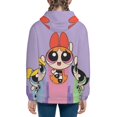 thumbnail image 2 of The Powerpuff Girls Youth Active Sweatshirt Printing Casual Pullover Hoodies Winter Fall Clothes Outerwear Medium, 2 of 7