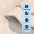 thumbnail image 3 of Nanan 5'x7' Scalloped Bow Border Area Rug, Modern Solid Washable Rug with Non Slip TPR Backing, Stain Resistant Low Pile Indoor Carpet Mat for Bedroom Hallway Nursery Decor, Beige, 3 of 7