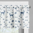 thumbnail image 3 of Ambesonne Blue and White Window Valance, Animal Lover Dog Pet, 54" X 12", White Night Blue, 3 of 5
