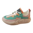 thumbnail image 3 of Zapatos casuales de mujer, zapatillas de moda, zapatillas deportivas con suela gruesa, senderismo Verde, 3 of 9