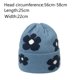 thumbnail image 2 of Gorros bonitos para niñas, gorros para mujer, gorros estampados de lana, gorros de punto cálidos con protección para las orejas, gorros de lana tejidos con flores, 2 of 5
