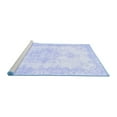 thumbnail image 2 of Ahgly Company Machine Washable Indoor Round Persian Blue Traditional Area Rugs, 5' Round, 2 of 4