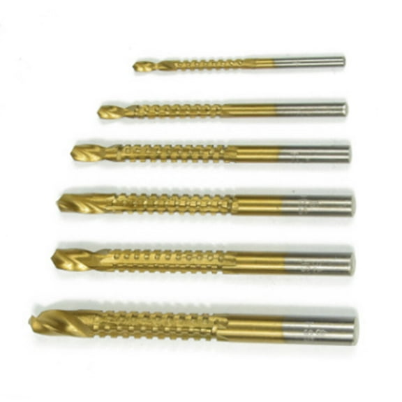 YSNOOWE 6Pcs Drill Bits for Metal and Concrete with High-speed Steel and Titanium