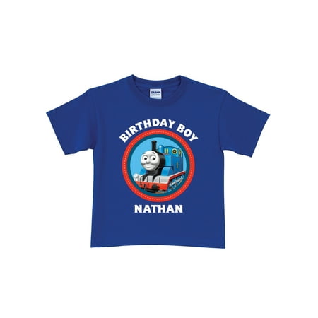 Personalized Thomas & Friends Blue Birthday Toddler Boy T-Shirt - 2T, 3T, 4T, (Boy And Girl Best Friend Sayings)