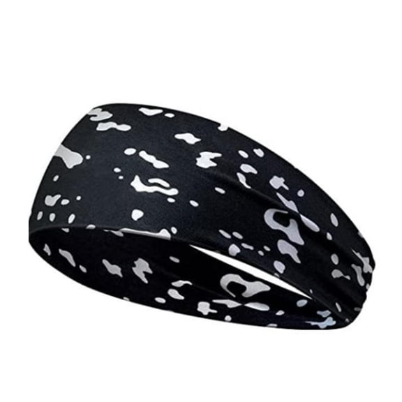 Sweat Band for Women Wide Non-Slip Headbands Moisture-Wicking Cow Print Hairband for Workout Running