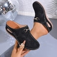 thumbnail image 6 of Dakaela Women's Wedge Clogs Hollow out Slip on Mules Shoes with Arch Support Backless Indoor Outdoor Slippers Summer Beach Walking Sandals Size 6-10, 6 of 8