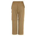 thumbnail image 5 of Women's Zip Off Convertible Straight Leg Cargo Pants, Two in One Long Pants to Shorts with Detachable Hem, Lightweight Travel Hiking Trousers for Outdoor, Breathable Khaki XXL, 5 of 8