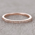 thumbnail image 2 of 0.25 ct Classic Semi Eternity Wedding Band with Real Moissanite Diamonds, 2 of 5