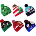 thumbnail image 2 of Gorro de Navidad con luz LED, gorro de punto Unisex, gorro de invierno para vacaciones, 2 of 4