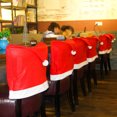 thumbnail image 5 of LELINTA Christmas Cap Santa Claus Dining Chair Back Cover Kitchen Dinner Room Table Decoration, 5 of 8