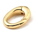 thumbnail image 2 of 20pcs Brass Spring Gate Rings Oval Cadmium Free & Lead Free Long-Lasting Plated Real 18K golden Plated 12x8x3mm Hole: 5x8mm, 2 of 2