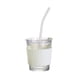 thumbnail image 5 of Taza de cristal perfecl de 350ml vaso de agua ligero reutilizable con tapa para café y zumo blanco, 5 of 8