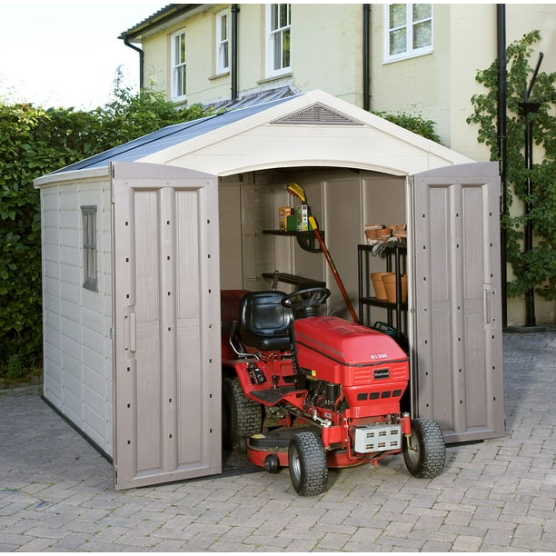 Keter Factor 8x11 Foot Resin Outdoor Storage Shed for Patio Garden