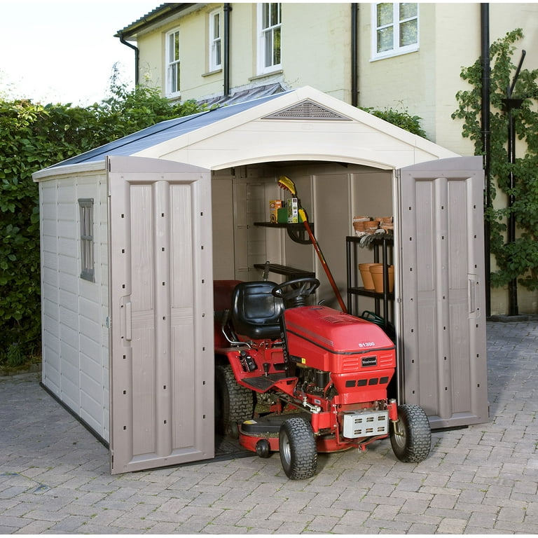 Keter Factor 8x11 Foot Resin Outdoor Storage Shed for Patio Garden