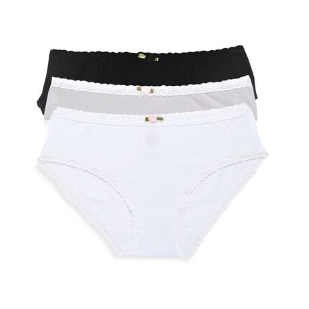 

Esme JU60 Junior Teen Panty Underwear Size Junior Small 16 Black Grey White (3PCs)