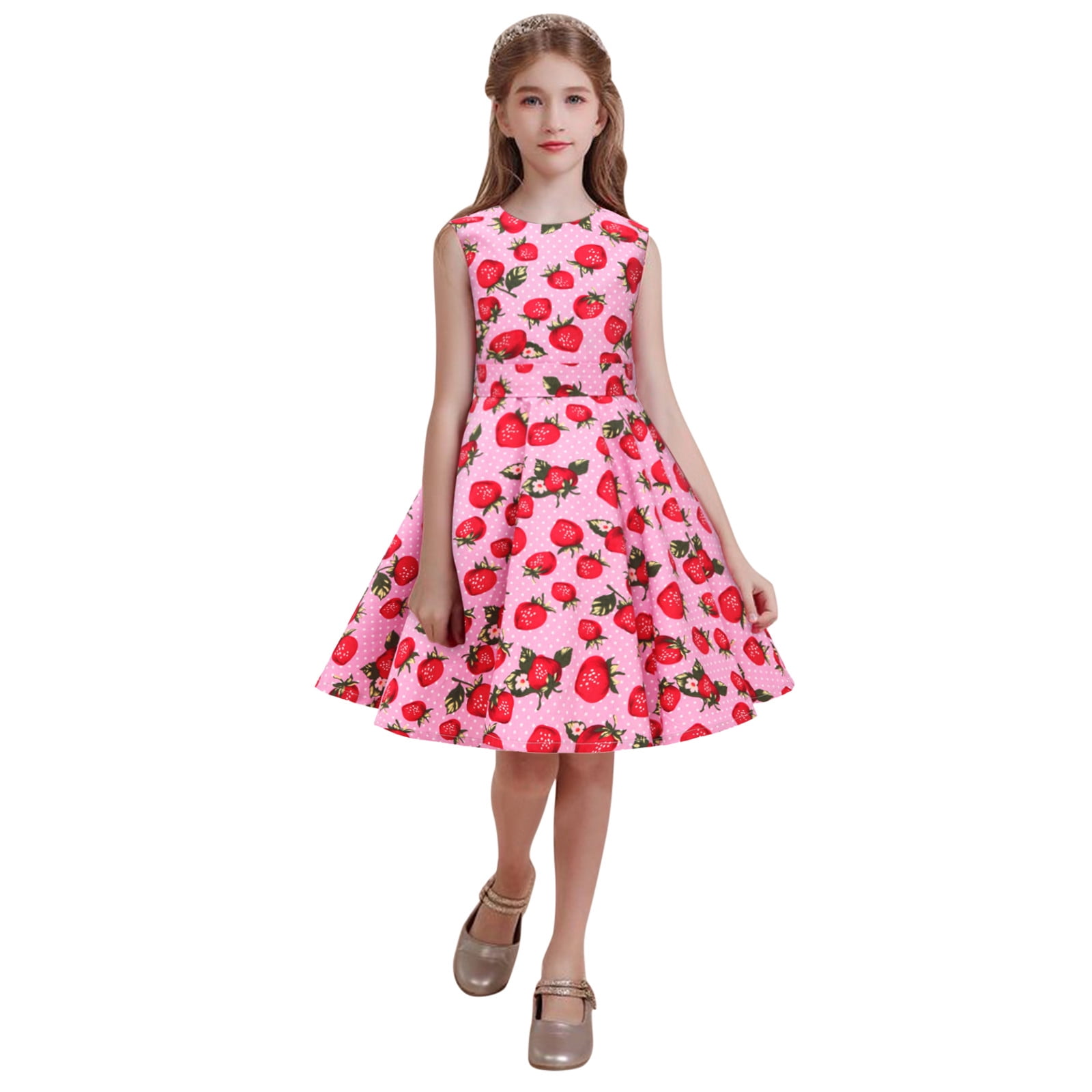 Gubotare Tween Girls Dresses Toddler Girl Long Sleeve Dress Stripe Rainbow Casual Tunic Playwear