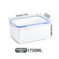 thumbnail image 6 of 3 Pack Fruit Storage Containers for Fridge with Removable Colanders - Food Storage Containers with Lids, BPA-Free Produce Containers Keep Fruits, Vegetables, Berry, Meat Fresh Longer, 6 of 9