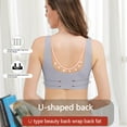 thumbnail image 6 of BiZtdJrK Daisy Bras for Older Women Front Closure Lace No Underwire Bra Solid Color Full Coverage Support Push Up Everyday Bralettes, Gray, M, 6 of 7