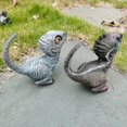 thumbnail image 3 of Nuevas estatuas de jardín de dinosaurios, adorno de resina Velociraptor, estatua de dinosaurio realista para decoración de mesa de jardín Aespa kaili Sencillez, 3 of 5