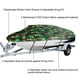 thumbnail image 5 of Cubierta para botes Protección para todo clima Cubiertas completas con tira ajustable y hebilla Carevas cubierta de barco, 5 of 7