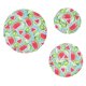 thumbnail image 1 of KDJ Reusable Bowl Covers Set of 3 Sizes Stretch Fabric Food Storage Lids Elastic Waterproof Dustproof Breathable Plate Covers for Fridge Table Car 26.5/20.5/16.5cm Colorful, 1 of 10