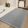 thumbnail image 7 of SIXHOME Bathroom Rugs Waffle Bath Rug Super Soft Absorbent Non Slip Bath Mat Beside Tub Rubber Backed Machine Washable Bathroom Rugs with Tassels Boho Bathroom Decor 17" x 24" Gray, 7 of 7