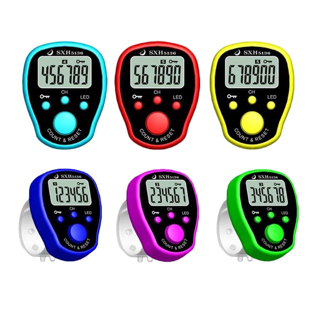Boyijia Mini Stitch Marker Row Counter LCD Electronic Digital Tally Counter Sewing Knitting Weave Tool