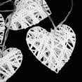 thumbnail image 6 of 10LED Warm Romantic Heart Shaped Rattan Ball Ornament Light String Home Party Decor Lamp, 6 of 10
