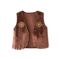 thumbnail image 4 of Fshinging Outfits for Toddlers Kids Baby Boys Sleeveless Western Cowboy Kids Children Vest Hat Scarf Pants 4Pcs Party Fantasia Dress Up, 4 of 4