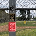 thumbnail image 5 of Signs ByLITA Portrait Round Do Not Feed the Ducks, They Have a Special Diet ABS Plastic | Laser Engraved | Easy Installation | Elegant Design Sign (Navy Blue / White) - Large, 5 of 7
