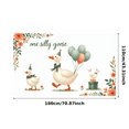 thumbnail image 3 of Cartoon Goose Birthday Banner Decorative Design Party Backdrop for Children's Celebration Outdoor Event, 3 of 8