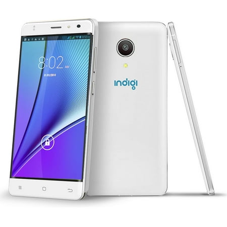 Indigi® NEW! Slim 5.6in 4G LTE SmartPhone [Android 6 + Fingerprint Access + DualSIM] (GSM Factory Unlocked) (Best Slim Phone Under 15000)