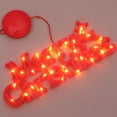 thumbnail image 3 of Plástico de la de la de la Luz navideños Lámpara decorativa con pilas de adorno para césped para hogar rojo Macarena Letra de luz, 3 of 7