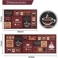 thumbnail image 3 of Coffee Rugs for Kitchen - Kitchen Mat Set of 2, Red Kitchen Rugs Farmhouse Style, Coffee Kitchen Mat, Cafe Kitchen Floor Mat Runner Rug, Cafe Coffee Kitchen Decor and Accessories, 17x30 and 17x47 Inch, 3 of 7