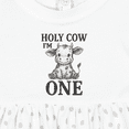 thumbnail image 4 of Inktastic Holy Cow I'm One Birthday Girls Baby Dress, 4 of 5