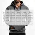 thumbnail image 2 of Chiccall Mens Hoodie with Zipper Pocket Drawstring Quarter Zip Long Sleeve Hooded Sweatshirts Casual Athletic Sweatshirts, 2 of 6