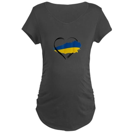 

CafePress - Heart Ukraine I Stand With Ukrai Maternity T Shirt - Maternity Dark T-Shirt