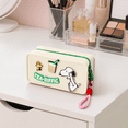 thumbnail image 2 of MINISO ​Snoopy Silicone Cosmetic Bag Beige - Snoopy Character Design, Waterproof Zipper Pouch with Firm Nylon Rope​, 2 of 14
