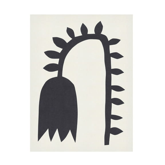 Trademark Fine Art Alisa Galitsyna Black Tulip 1 Canvas Wall Art