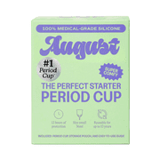 August Medical Grade Soft Silicone Period Cup, 1 Count